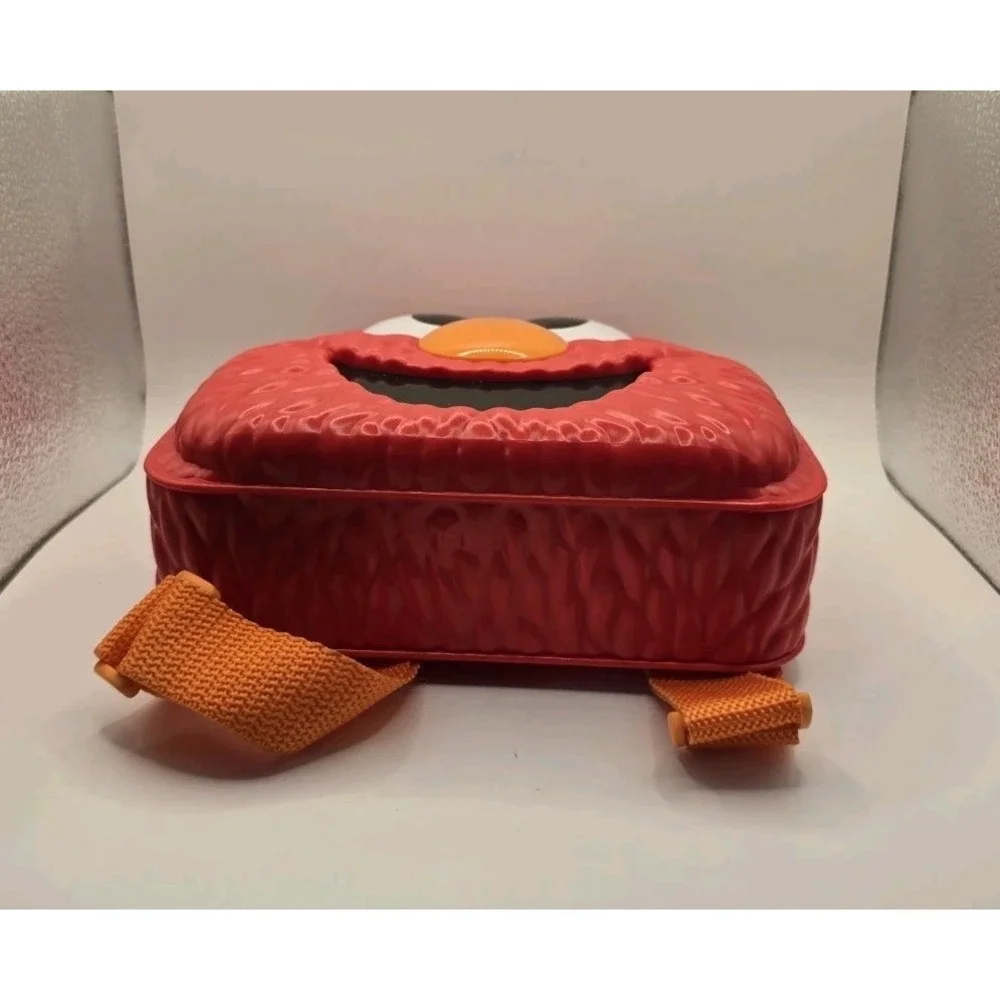 Elmo Playset Backpack Sesame Street Toy Bag Plastic Adjustable Straps